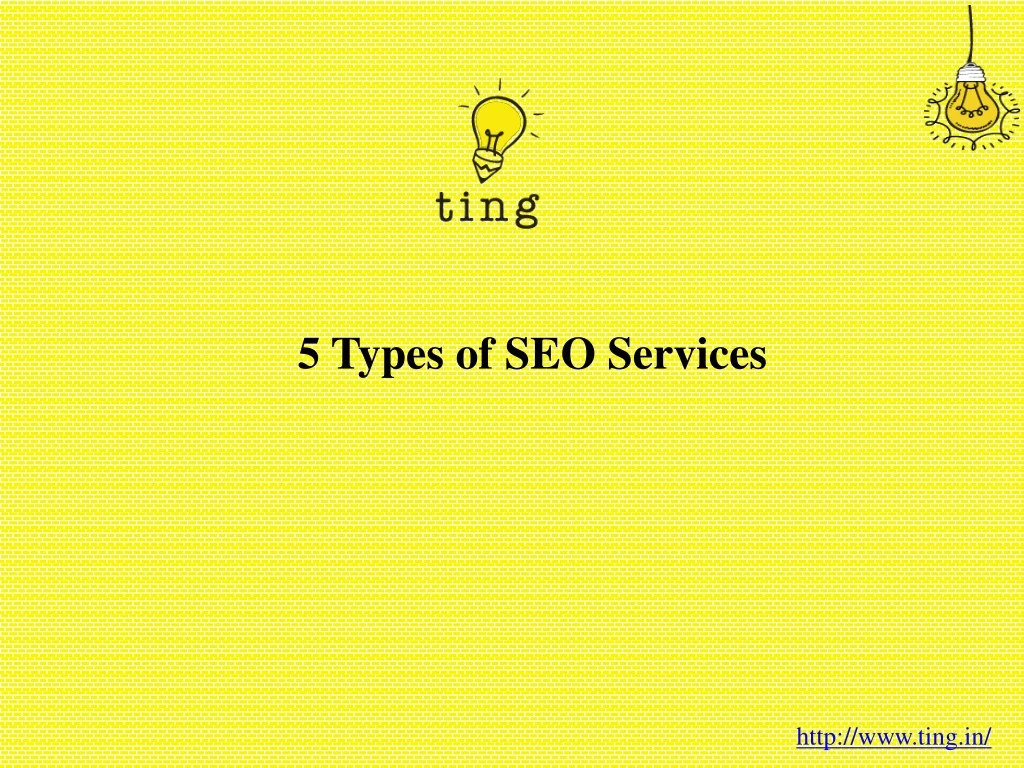 5 types of seo services