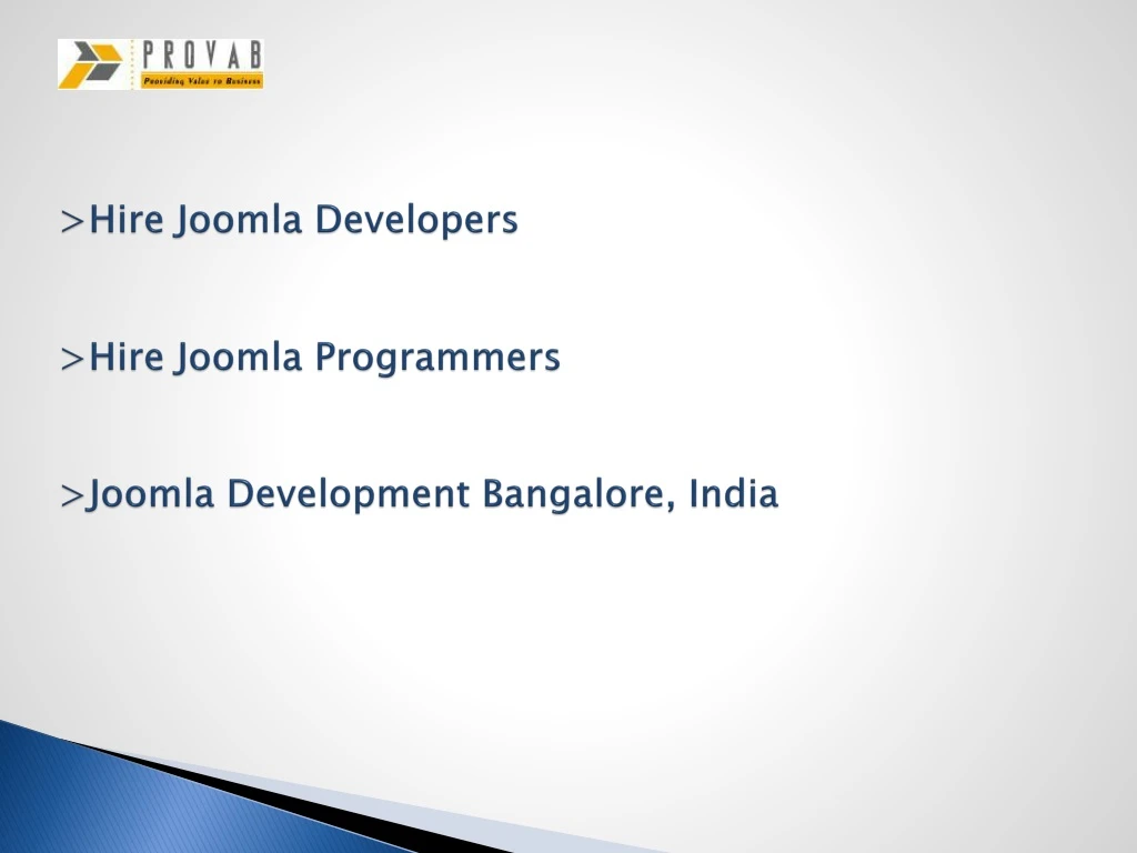 hire joomla developers hire joomla programmers joomla development bangalore india