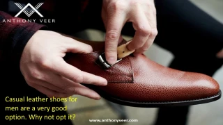 Casual Leather Shoes For Men | Casual Leather Shoes | Anthony Veer