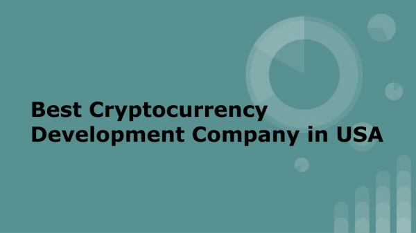 Best Cryptocurrency Development Company in USA