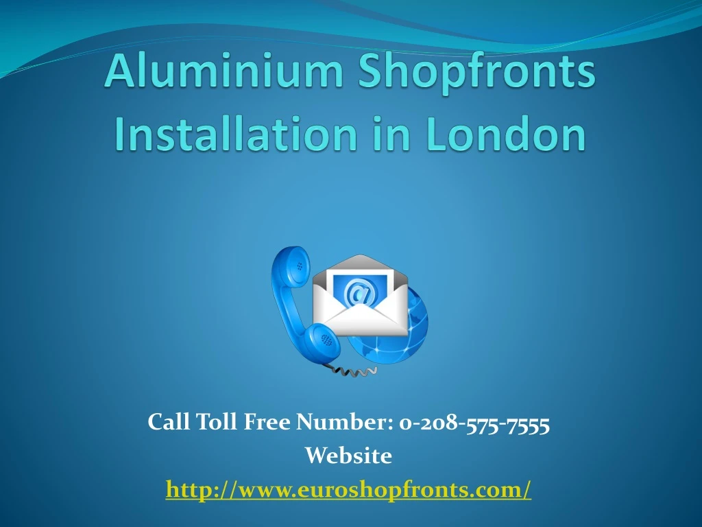 aluminium shopfronts installation in london
