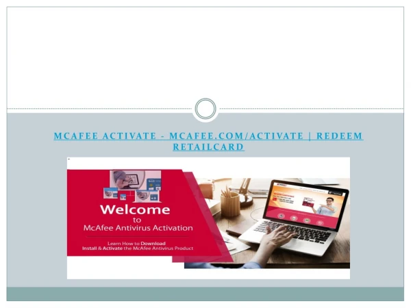 McAfee Activate - mcafee.com/activate | Redeem Retailcard
