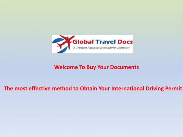 The most effective method to Obtain Your International Driving Permit
