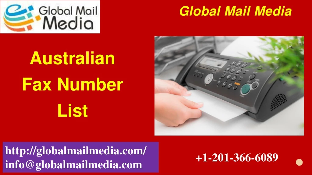 australian fax number list