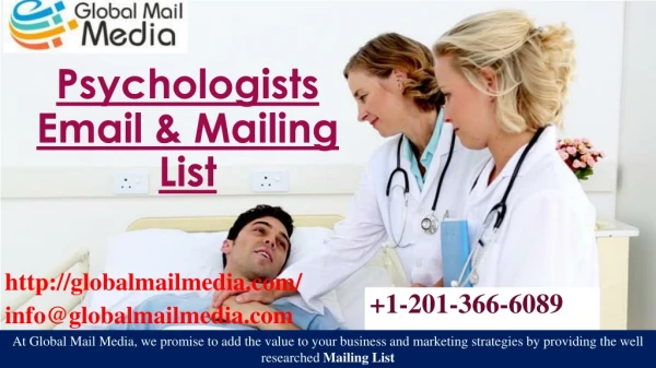 Psychologists Email & Mailing List