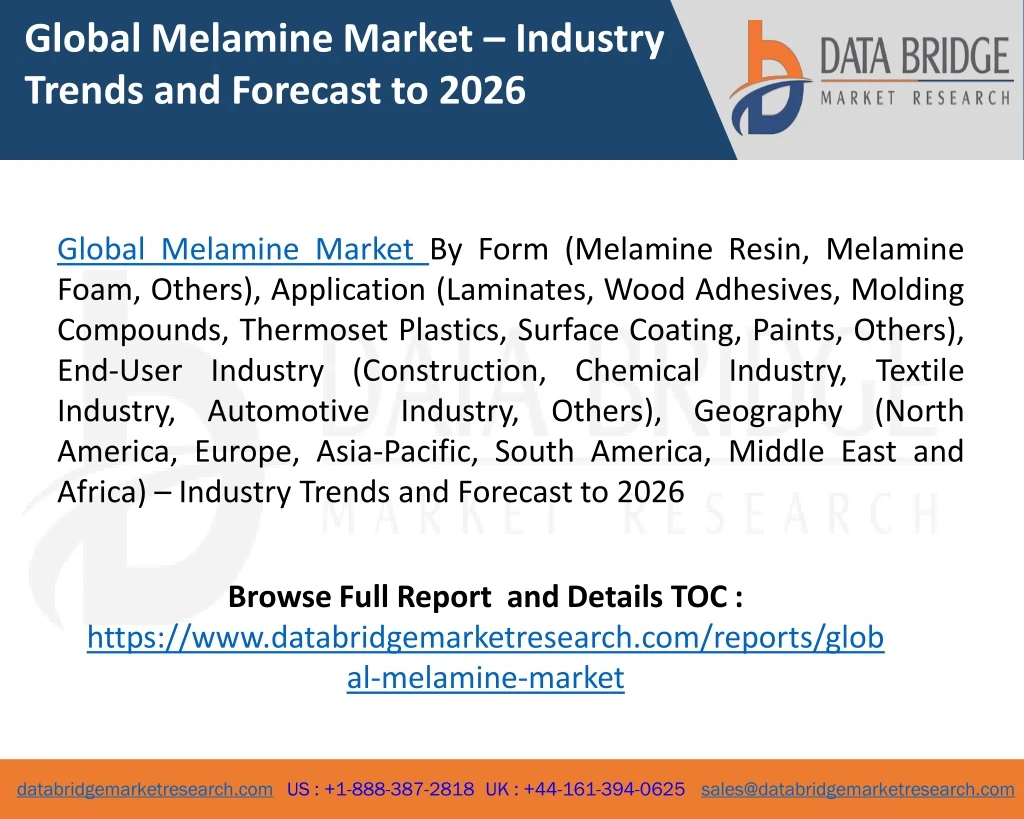 global melamine market industry trends