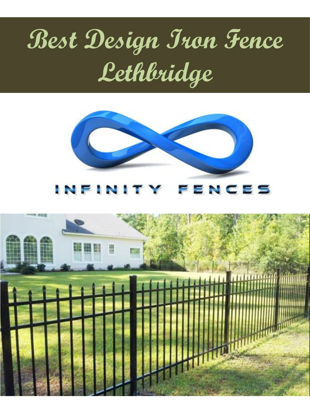 best design iron fence lethbridge