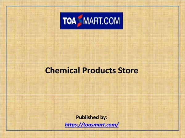 Chemical Products Store