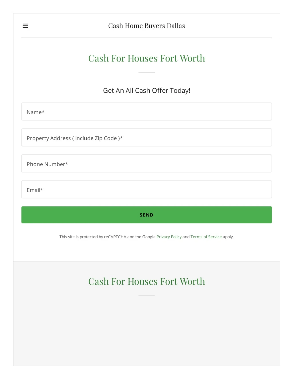 cash home buyers dallas