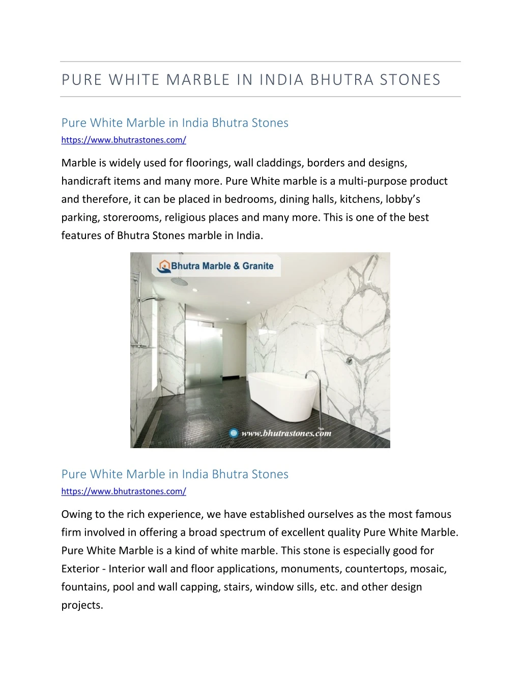 pure white marble in india bhutra stones
