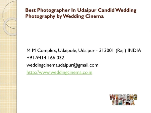 Best Photographer In Udaipur Candid Wedding Photography by Wedding Cinema