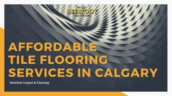 Tile Flooring Calgary
