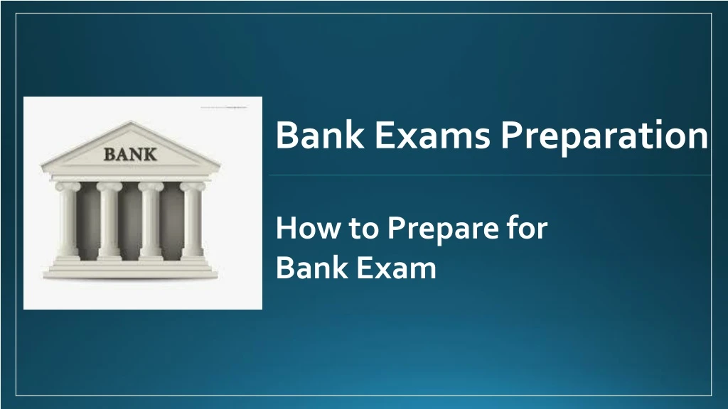 bank exams preparation