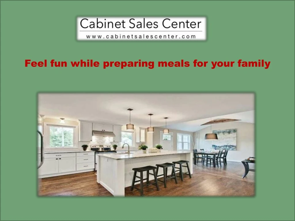 feel fun while preparing meals for your family