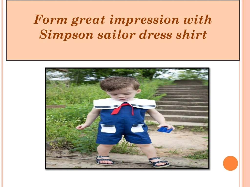 form great impression with simpson sailor dress