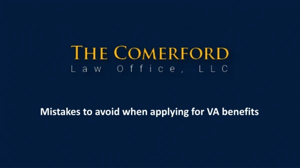 Mistakes to avoid when applying for VA benefits