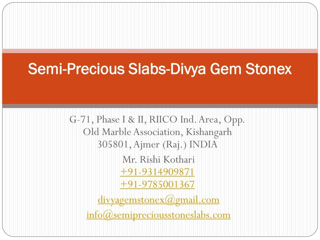 semi precious slabs divya gem stonex