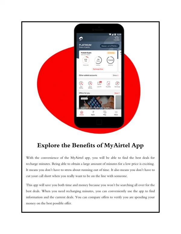 Explore the Benefits of MyAirtel App