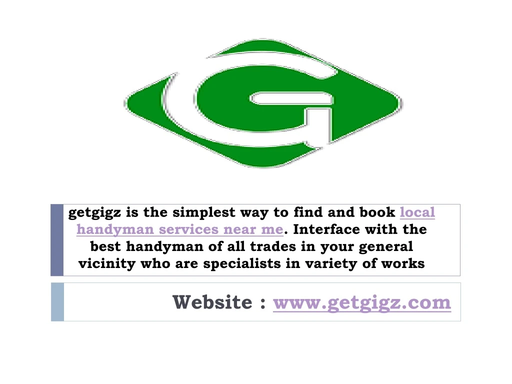 getgigz is the simplest way to find and book