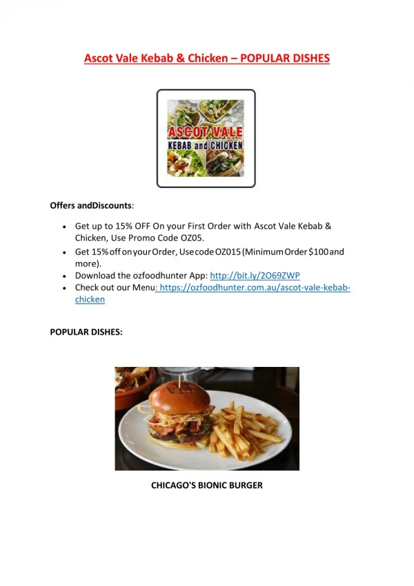 25% Off -Ascot Vale Kebab & Chicken-Ascot Vale - Order Food Online
