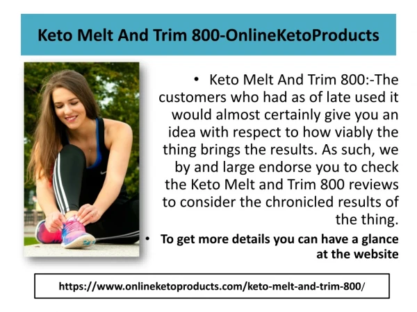 Keto Melt and Trim 800 - Online Keto Products
