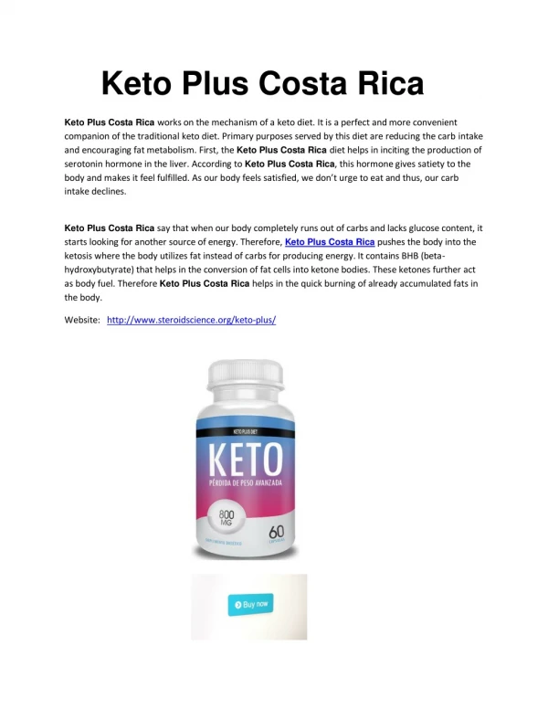 Keto Plus Costa Rica