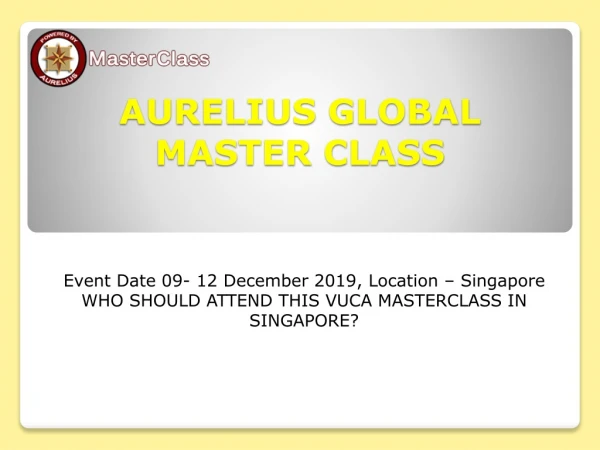 aurelius global master class