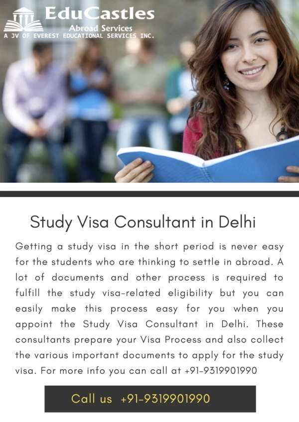 EduCastles - Study Visa Consultant in Delhi Makes Visa Process Easy