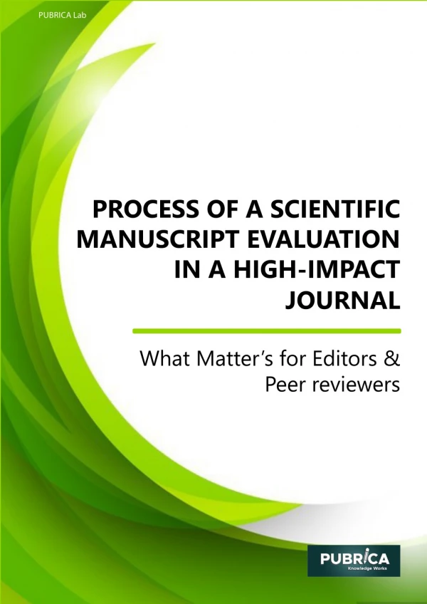 How to Evaluate a Scientific Manuscript in a High Impact Journal | Research