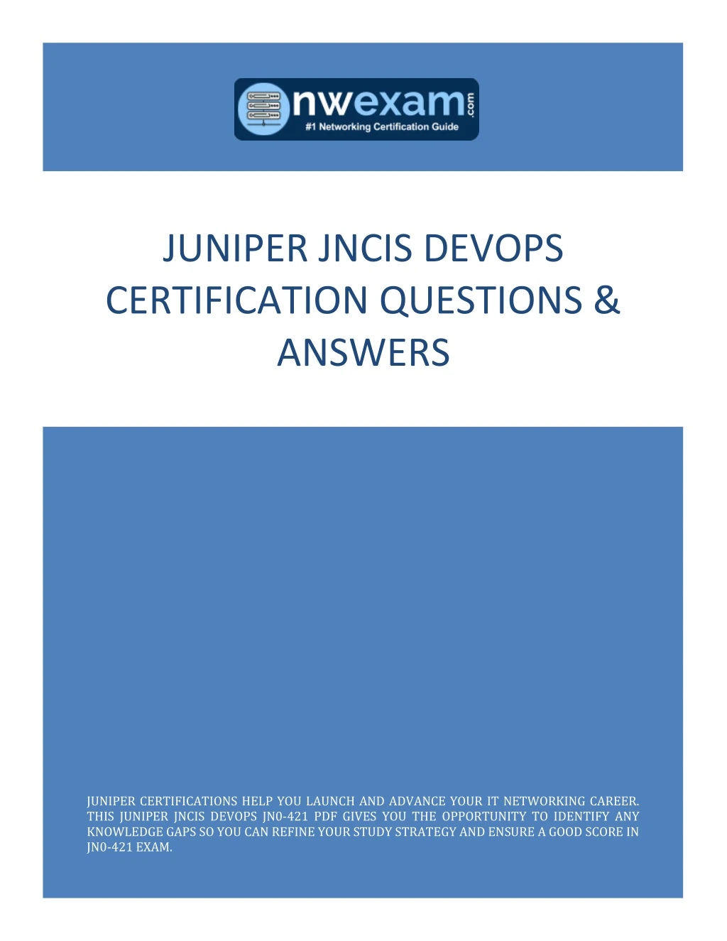 juniper jncis devops certification questions