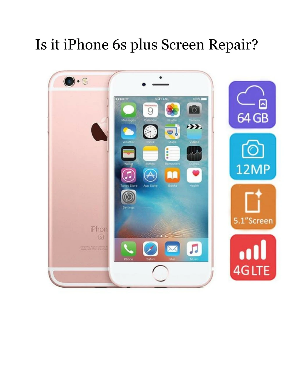 is it iphone 6s plus screen repair