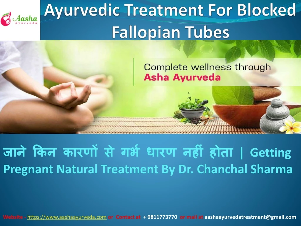 ayurvedic treatment for blocked fallopian tubes