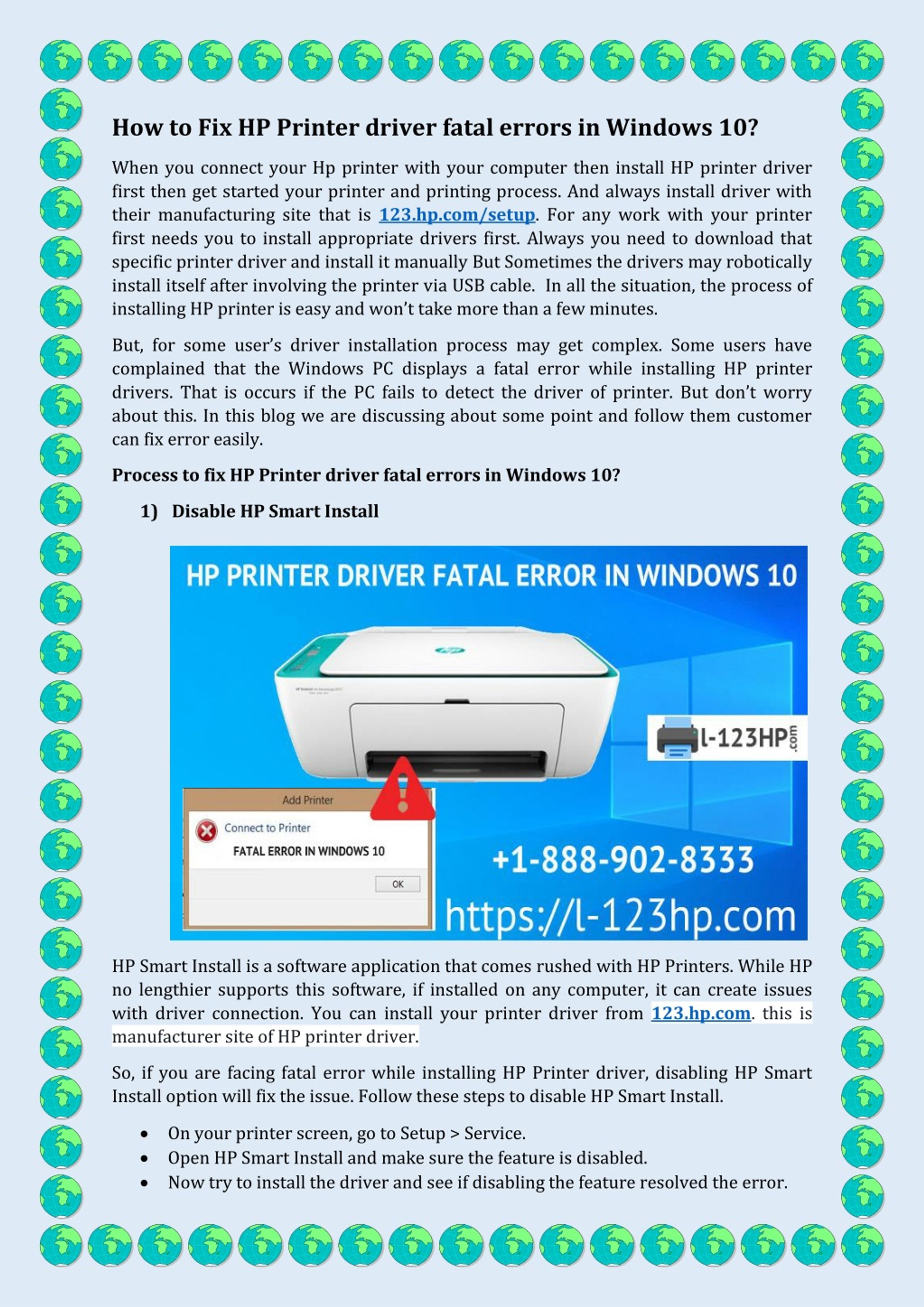 PPT - How to Fix HP Printer driver fatal errors in Windows 10 ...