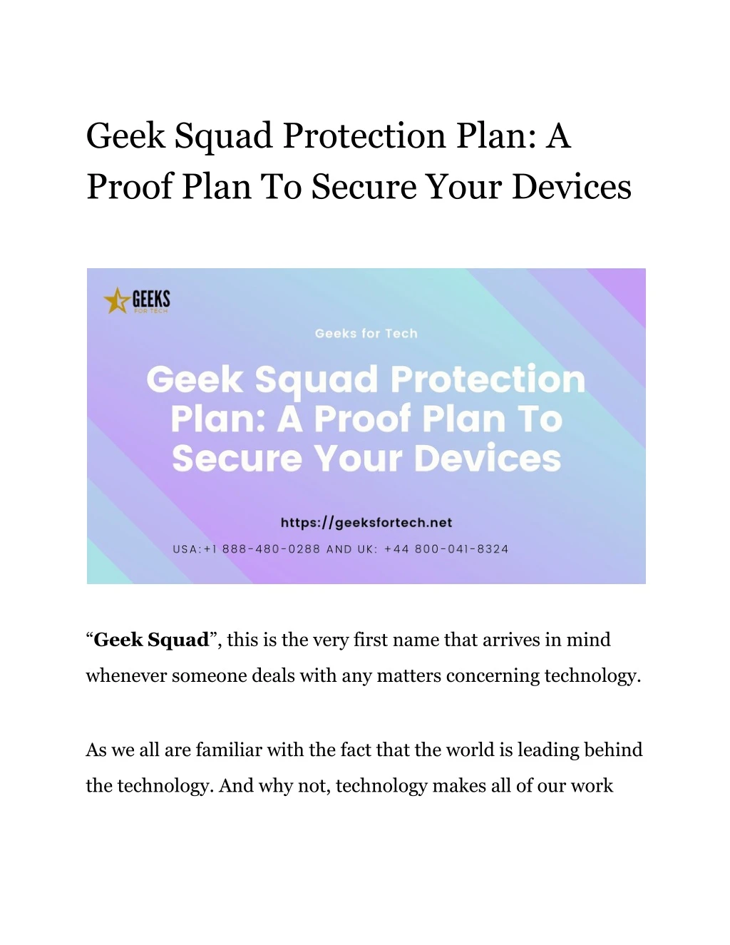 geek squad protection plan a proof plan to secure