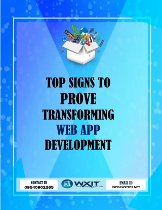 Top Signs to Prove Transforming Web App Development - slide 1