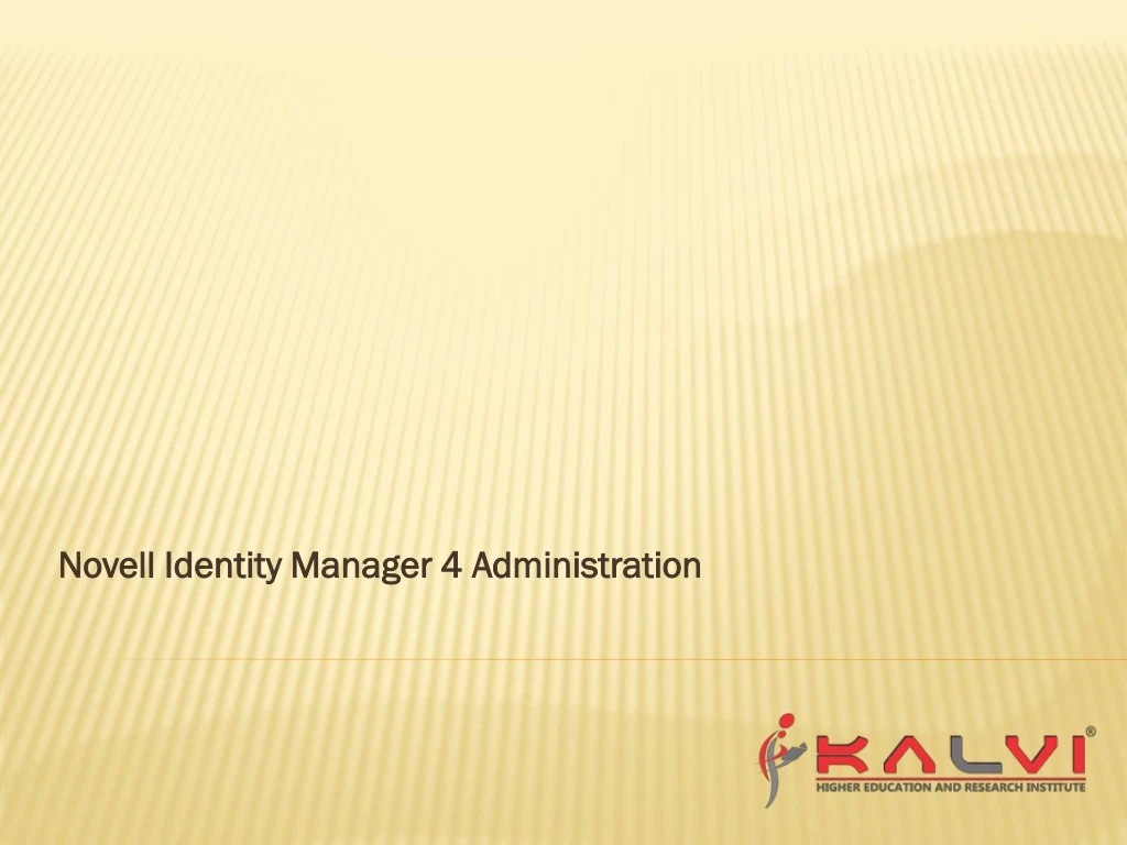 novell identity manager 4 administration
