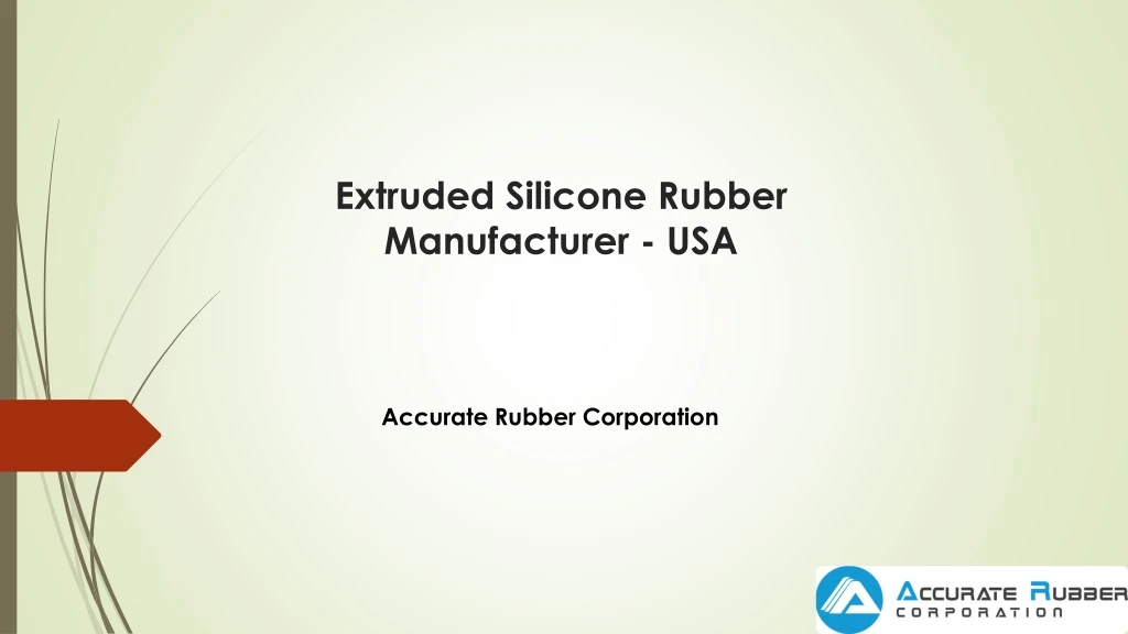 extruded silicone rubber manufacturer usa