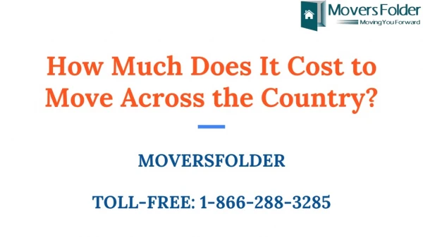 how much does it cost to move across the country