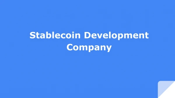 Stablecoin Development Company