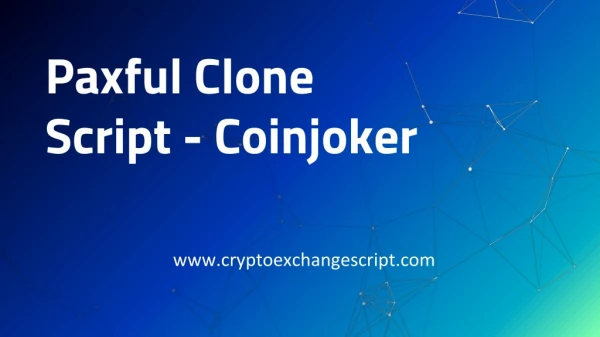 Paxful clone script | coinjoker