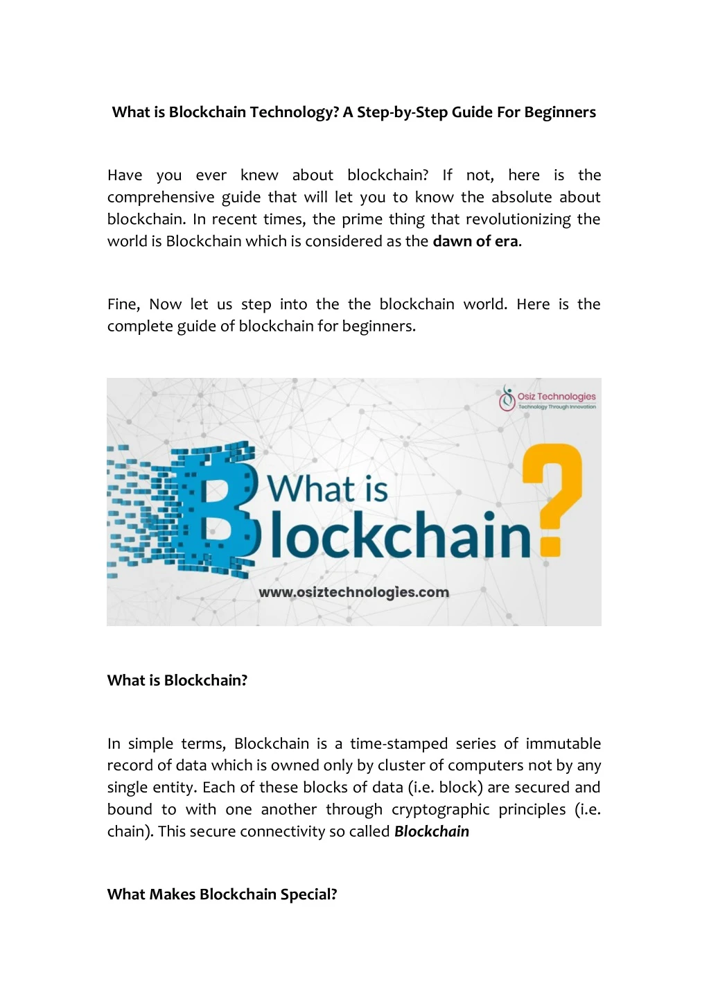 what is blockchain technology a step by step