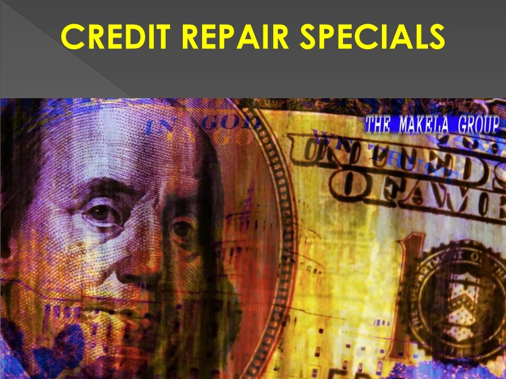 credit repair specials