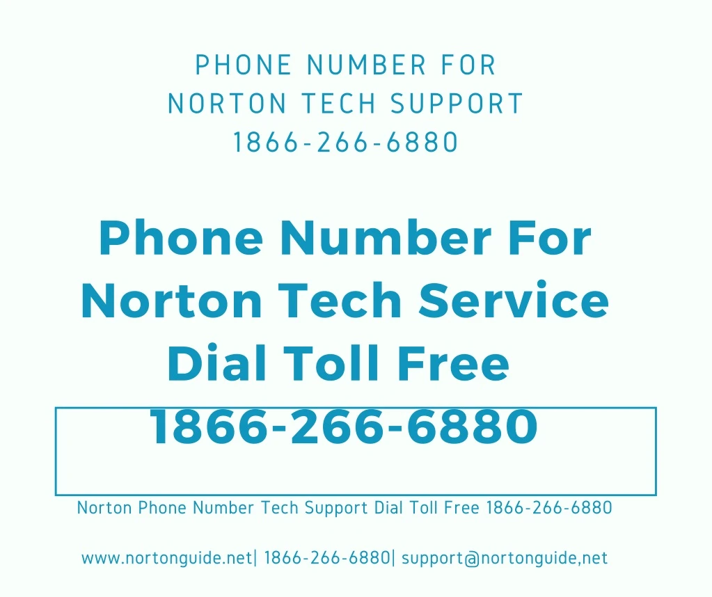 phone number for norton tech support 1866 266 6880