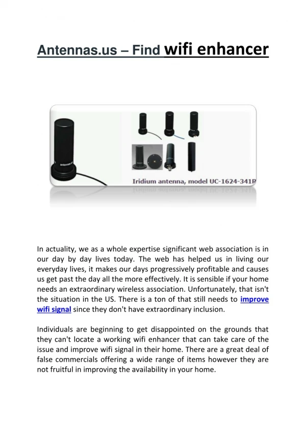 Antennas.us - Find wifi enhancer