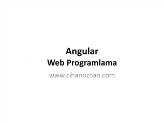 Angular Web Programlama - slide 1
