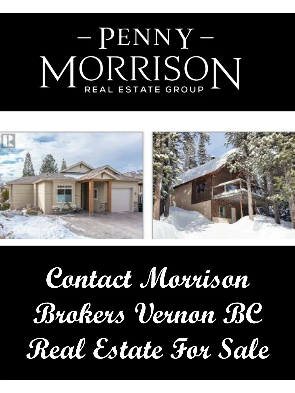 contact morrison brokers vernon bc real estate