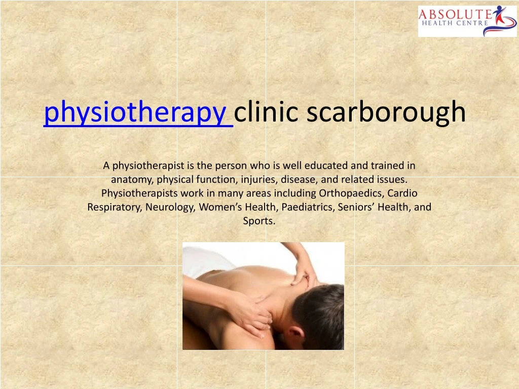 physiotherapy clinic scarborough