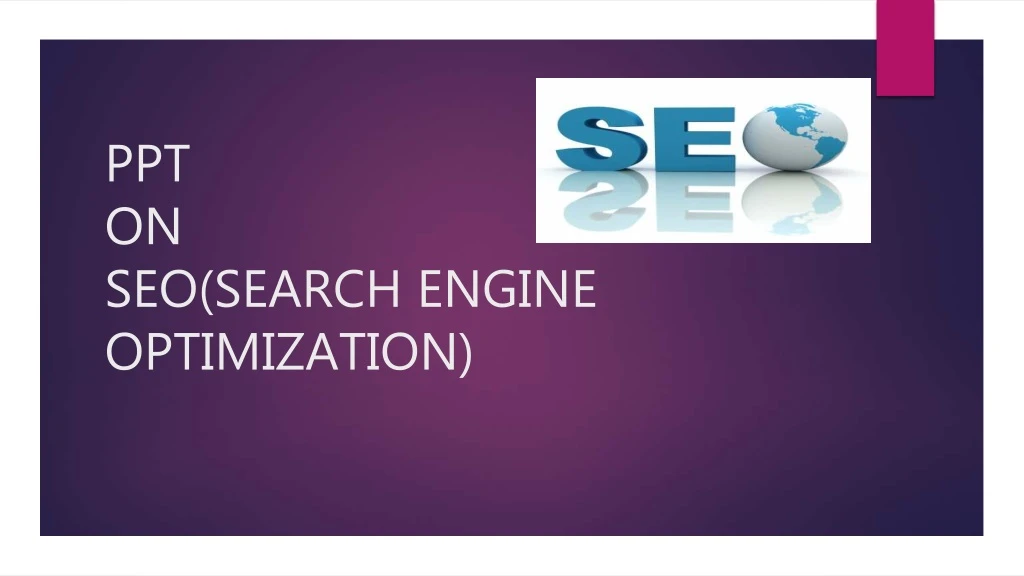 ppt on seo search engine optimization