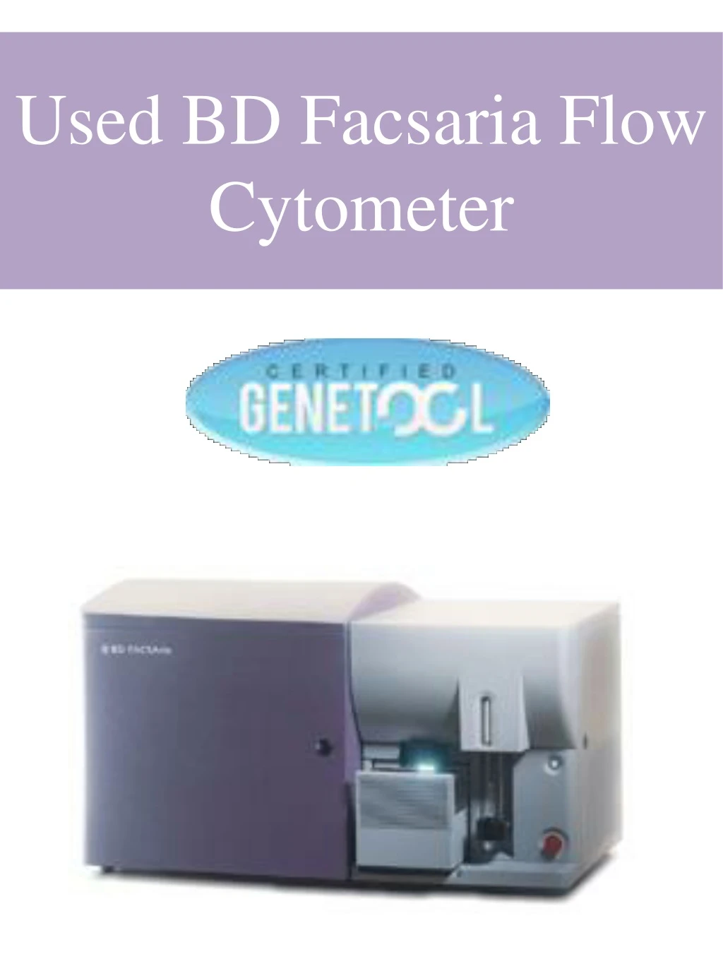 used bd facsaria flow cytometer