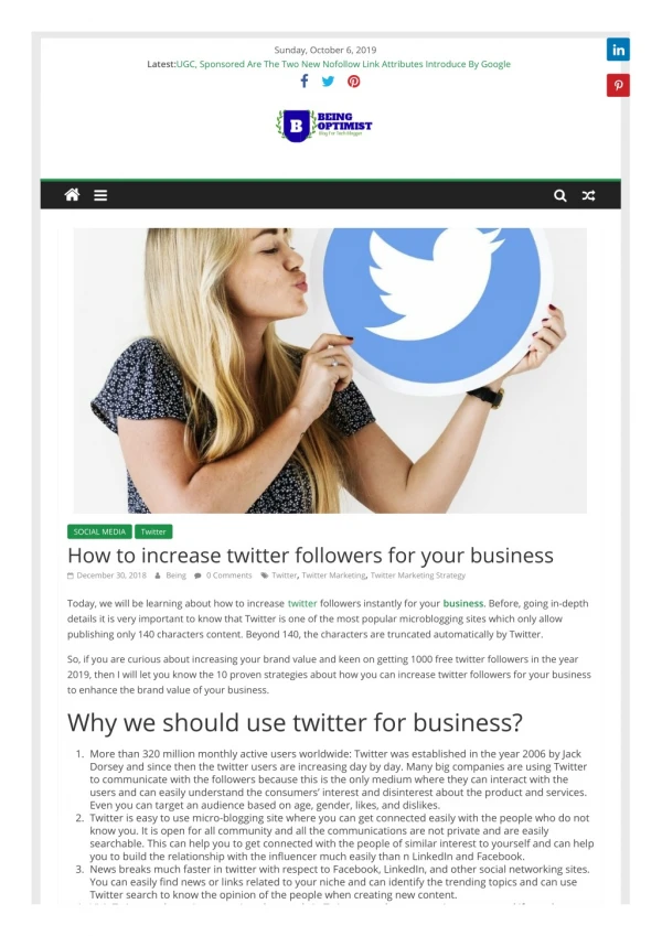 How to increase twitter followers for your business